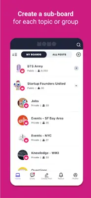 MOMO BOARD - Community & Chat android App screenshot 14